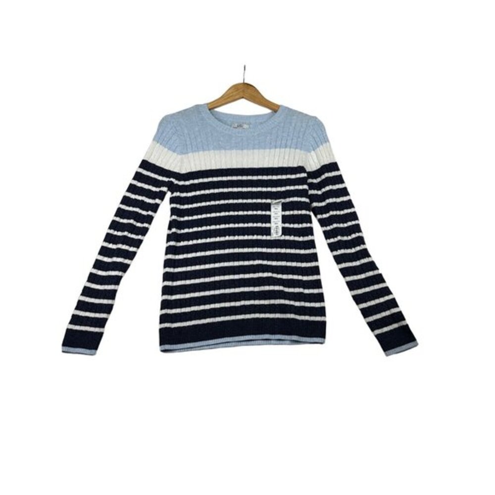 NWOT Croft & Barrow Crewneck Sweater sz Small Blue